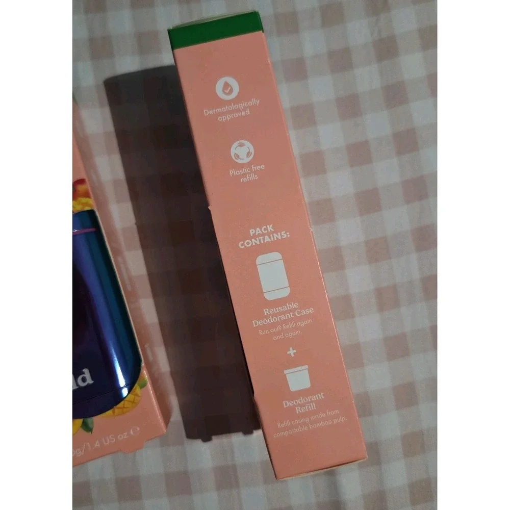 2 Wild Cosmetics Chrome Case Natural Aluminum Deodorant with Starter Kit  Mango